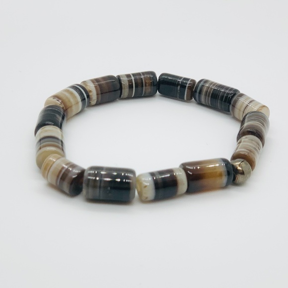 Handmade Peruvian Glass Beaded Bracelet - Picture 1 of 4